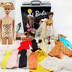 Barbie Fashion Queen (1) Doll Ponytail Case Wigs Clothing Acc.s Lot 1960s Mattel