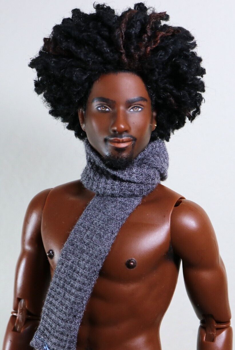 AA FRESH SQUAD DOLL REPAINT CUSTOM OOAK BARBIE KEN DOLL ART HOMMES ANATOMICALLY