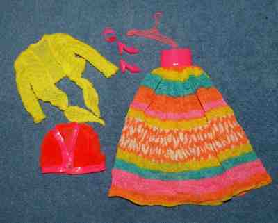 VERY RARE Vintage Mod Barbie Doll FLYING COLORS #3492 MINTY,COMPLETE W/CHOKER