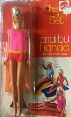 Rare*Vintage Maibu FRANCIE  TWIST N TURN Barbie* 1970 bleach blonde hair 