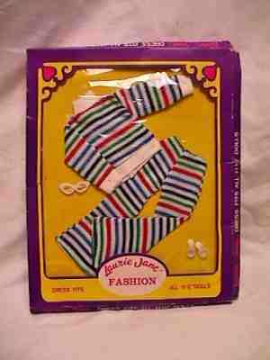 RARE Vtg 70s LAURIE JANE Fashion Barbie CLONE Outfit NRFB Hong Kong bell bottoms