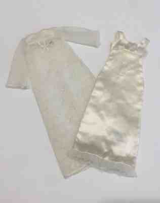VHTF Rare Vintage Barbie Francie DREAMY WEDDING Gown & Overdress #1217 '68 *Nice