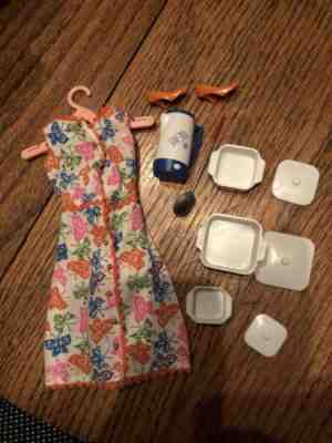 Vintage Barbie Rare Brunch Time Outfit #1628. Mint Near Complete With Accessorie