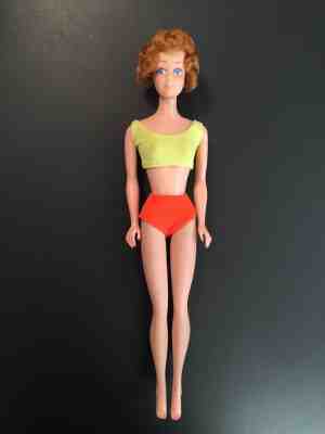 Vintage Straight-Leg Midge Barbie Doll w/ Titan Hair, Teeth & Side Glance ~ RARE