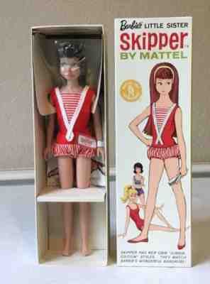 *RARE* NRFB Vintage 1963 Burnette Skipper Doll Original Box Accessories # 0950