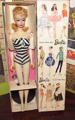 GORGEOUS VINTG #2 BLONDE PONYTAIL BARBIE 850 BOX ORIG HTF TM STAND CIRCA 1959 NR