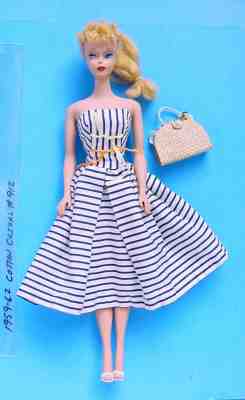 1960 #4 BLONDE PONYTAIL BARBIE w/ 1959 COTTON CASUAL #912 OUTFIT