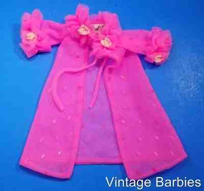 Barbie Doll Dreamy Pink #1857 Robe Mint ~ Vintage 1960's