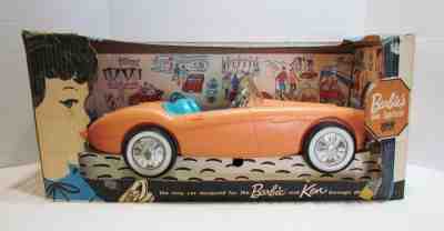 BARBIE 1963 AUSTIN HEALEY SPORTS CAR W/ ORIGINAL BOX by IRWIN MATTEL SPORTSCAR
