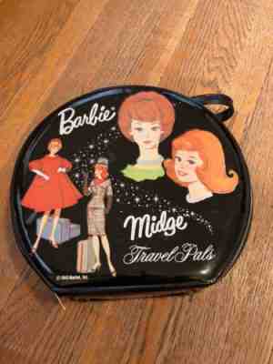 Barbie Skipp Midge Travel Pals Case 1963 Mattel 2 Vintage 1 Repro Plus Clothes