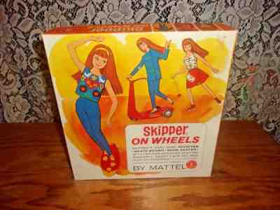 Vintage 1964 Mattel Skipper on Wheels #1032 Empty BOX ONLY VGC