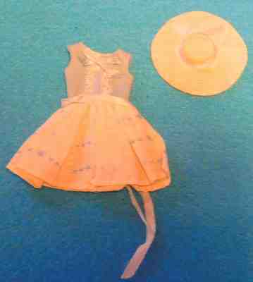 Vintage 1965 Barbie Skipper  Happy Birthday 1919 Dress and Hat Only