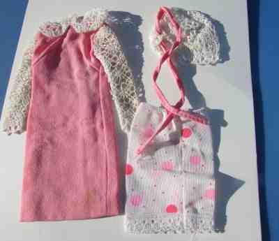 Vintage Barbie Doll Francie Dance Party Outfit #1257 Gorgeous 1966 Dress Slip