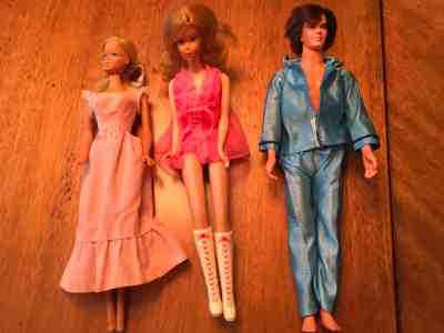 Vintage LOT BARBIE 1966 KEN 1968 TRACY 1967 DOLLS