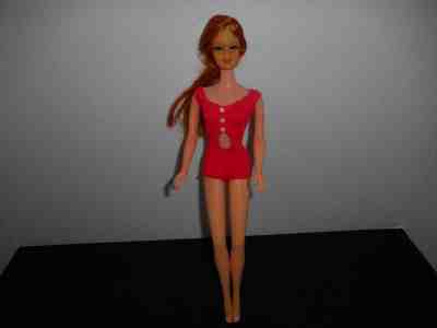 Barbie Vintage Mod 1968 Twist N Turn Stacey  #1165 Japan Copper Penny Redhead 