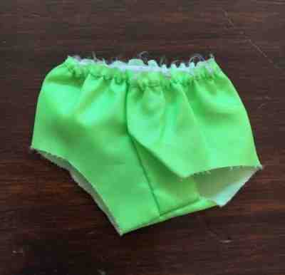 Vintage 1968-1969 Barbie Mod Francie Pazam! #1213 Green Swimsuit Bottom Only