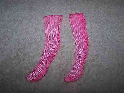 VINTAGE FRANCIE LONG ON LOOKS (1969) #1227 PINK NYLON FISHNET STOCKINGS