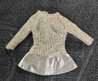 Vintage Barbie Silver Sparkle Dress #1885 1969 Mod