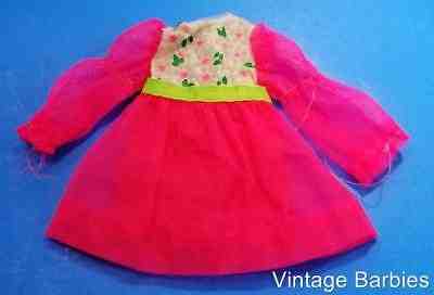 Skipper Doll Budding Beauty #1731 Dress HTF Excellent ~ Vintage 1970's