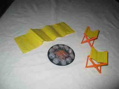 Vintage 1970s Barbie Country Camper Accessories ONLY