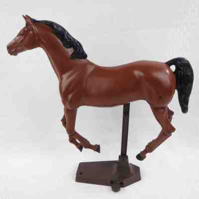 VINTAGE MATTEL BARBIE - 1970 PLASTIC DANCER HORSE w/ STAND - USA