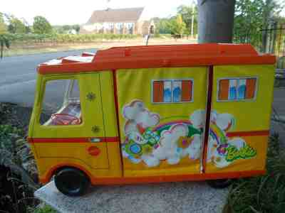Vintage Barbie Orange Country Camper Van Recreational Vehicle RV 1970  #4994 