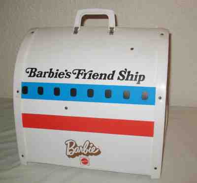 Vintage 1970's toy Barbie's Friend Ship United Airlines airplane play carry case