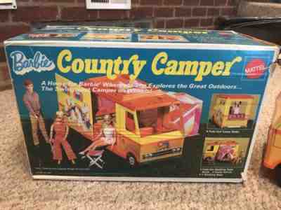 Vintage 1970s Barbie Country Camper with Box, Accessories
