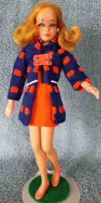 Vintage 1970 Dramatic New Living Skipper Doll, wearing Double Dashers #3472