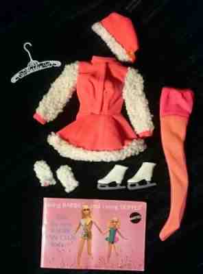 Vintage Barbie & Stacey Ice SKATE MATES #1793  Gloves Hat Pantyhose Skates 1970 