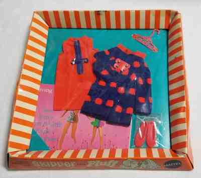 VINTAGE 1970 SKIPPER FLUFF BARBIE DOLL-DOUBLE DASHERS OUTFIT  3472 NRFB NIB 