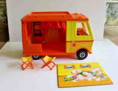 Vintage 1970s Mattel Barbie Country Camper RV with Accessories and Original Box