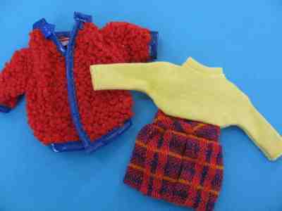 1970s Vintage Barbie Skipper WOOLY WINNER Dress Jacket #1746 