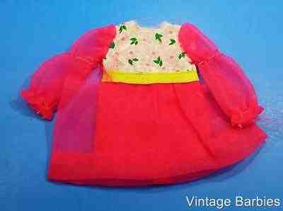 Skipper Doll Budding Beauty #1731 Dress HTF  ~ Vintage 1970's