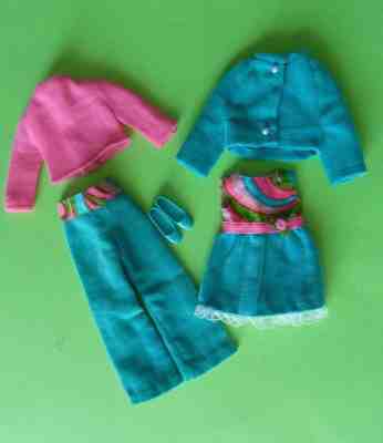 Vintage Skipper 1970 "Triple Treat" Outfit #1748 - NC - Great Color