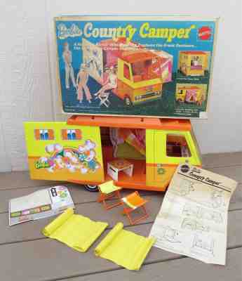 Vintage 1970s Barbie Country Camper with Box, Instructions, Accessories