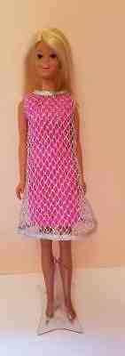 Vintage #1068 Francie Sun Set Malibu Doll 1971-1972 in #1208 The Silver Cage