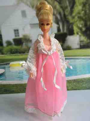 Vintage Barbie~ Francie ~ #1194 “Sear’s Ex - Rise & Shine” (1971) ~ Robe & Gown~