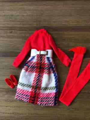 Vintage Barbie/FRANCIE Doll #3444 Midi Plaid Outfit Complete VERY NICE 1971