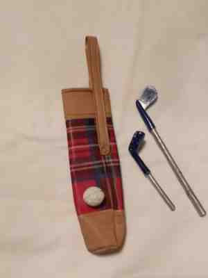 Vintage Barbie Golfing Greats Golf Clubs ,Golf Ball And Bag # 3413 1971-1972