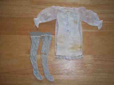 Barbie Francie Vtg 1967 # 1280 COOL WHITE Dress & Hose - HTF - TLC!