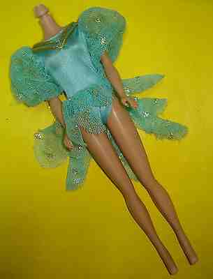 Barbie Style Fashionista Fashion Fever TAGGED Doll Clothes Blue BALLET BODYSUIT
