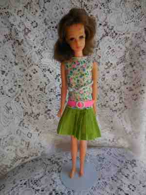 Original Vintage (1966)Francie doll in slightly Summer-Barbie doll friends 1960s