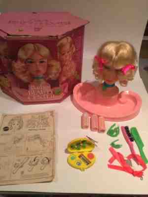 Vintage 1972-73 Barbie Beauty Center for Makeup & Hair Styling Fun Head in Box