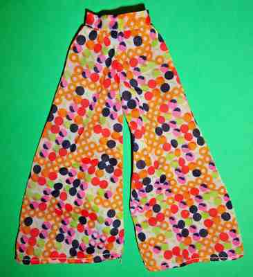 Vintage Barbie * European MOD Tanti Pois palazzo pants #7979 from 1974 htf