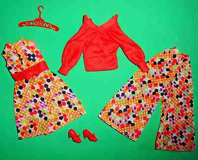 Vintage Barbie * European MOD variation Tanti Pois 3 parts #7979 from 1974 vhtf