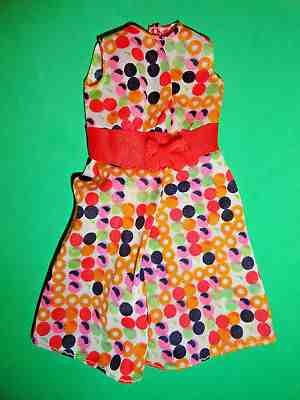 Vintage Barbie * European MOD Tanti Pois mini dress #7979 from 1974 htf