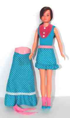 Growing Up Ginger Vtg 1975 Skipper Friend Vtg Barbie Original Outfit Shoes Works