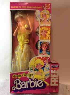 Vintage PRETTY CHANGES BARBIE Doll New 2598 With Accessories 1978 & free Perfume