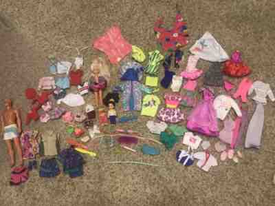 Vintage Barbie Skipper Ken Dolls Clothes Shoes Accessories 1980s, 1990s Rockers